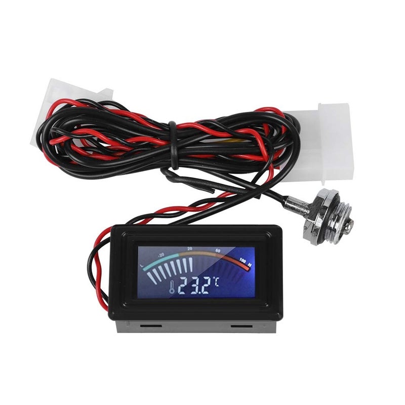 fosa Pointer Display Thermometer with Probe, PC G1/4 Thread Water Cooling System Temperature Meter for Computer Laptop - Image 1